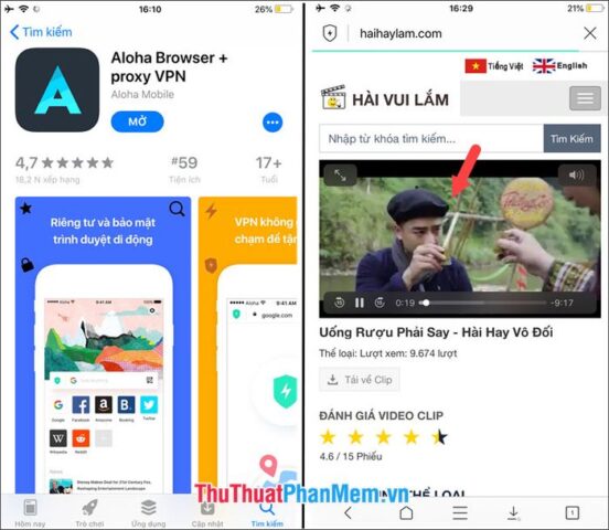 Cách Tải Video Về iPhone Bằng Aloha Nhanh Chóng và An Toàn Tuyệt Đối