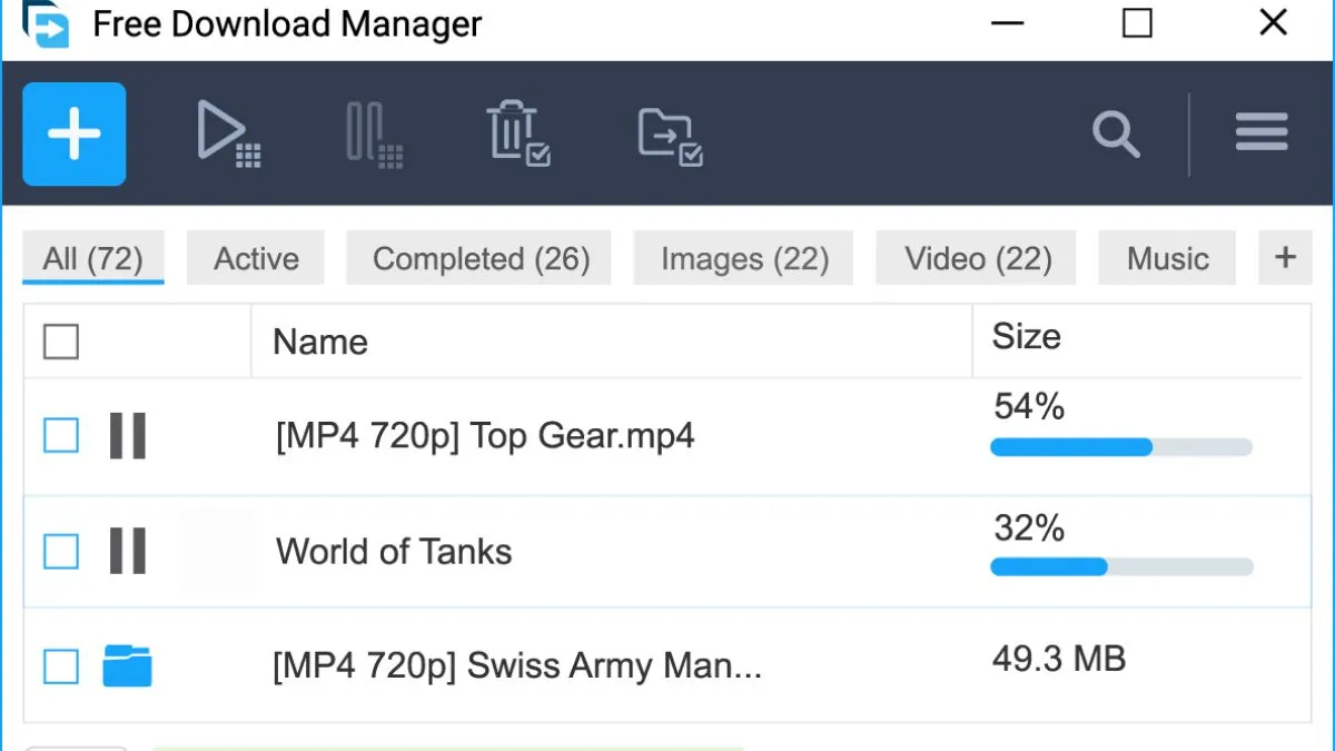 Các tính năng chính của Free Download Manager