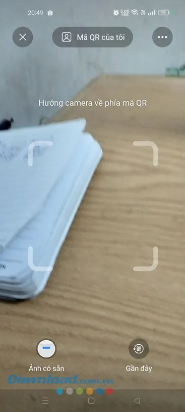 Cách dùng điện thoại quét mã QR để đăng nhập Zalo PC