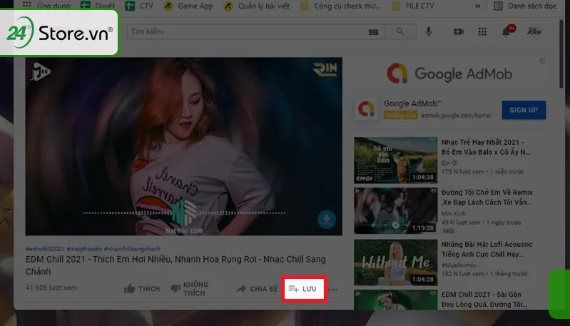 Cách sao chép liên kết playlist YouTube trên máy tính để tải hàng loạt video