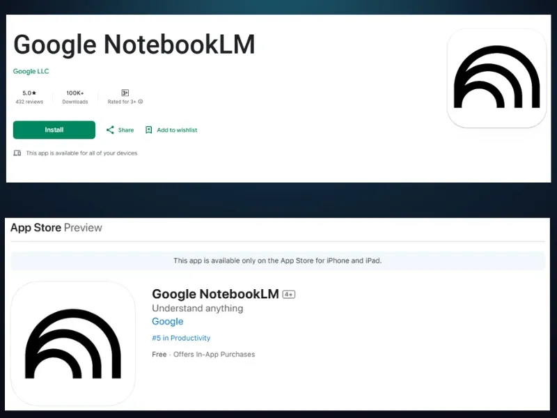 Cách tải và đăng nhập ứng dụng Google NotebookLM