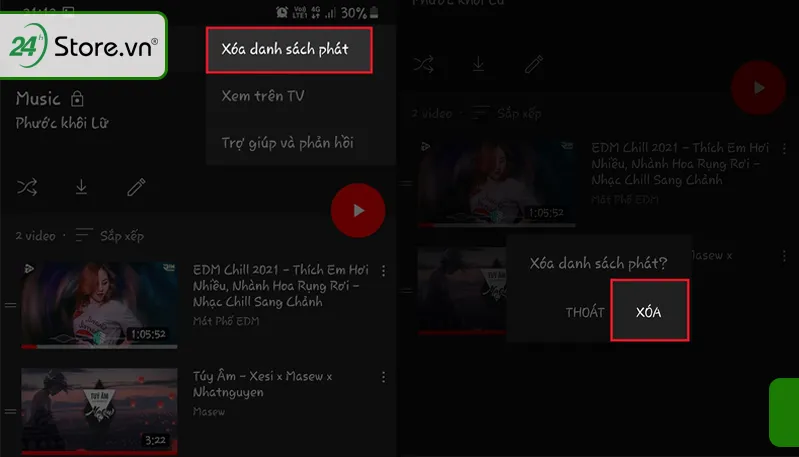 Cách xóa các video không mong muốn đã tải từ playlist YouTube