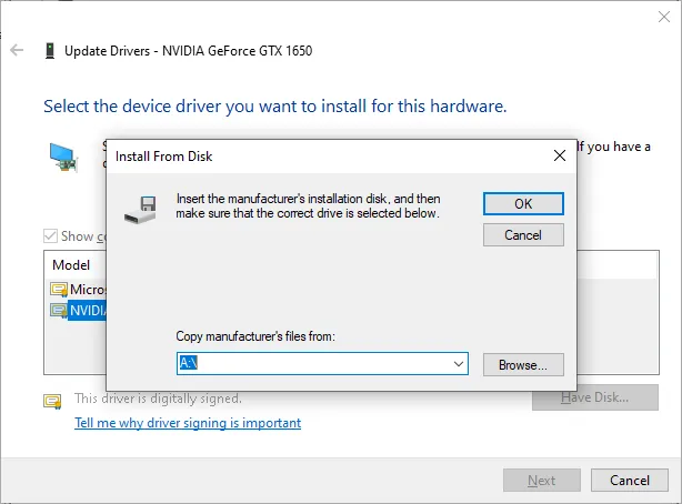 cài đặt và cập nhật driver cho card màn hình