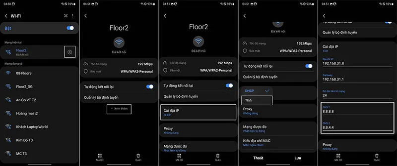 Cấu hình DNS trên Wi-Fi giúp tối ưu kết nối khi tải video Xhamster.