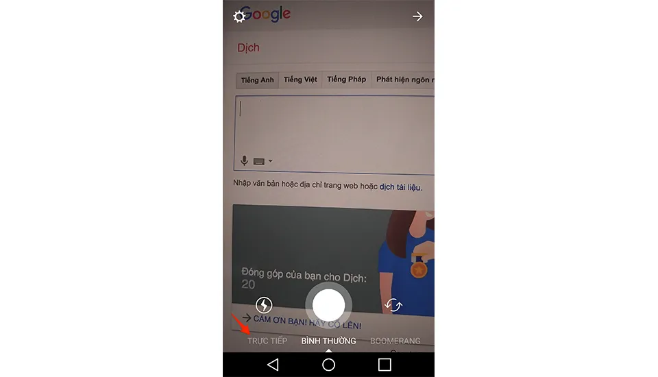 Chấp nhận thông báo và nhấn "Bắt đầu video trực tiếp"