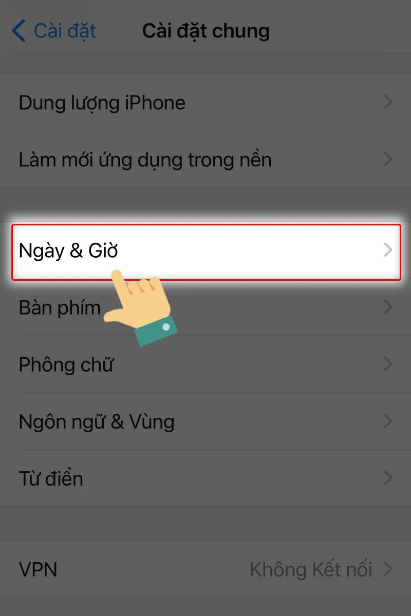 Chọn Ngày và Giờ