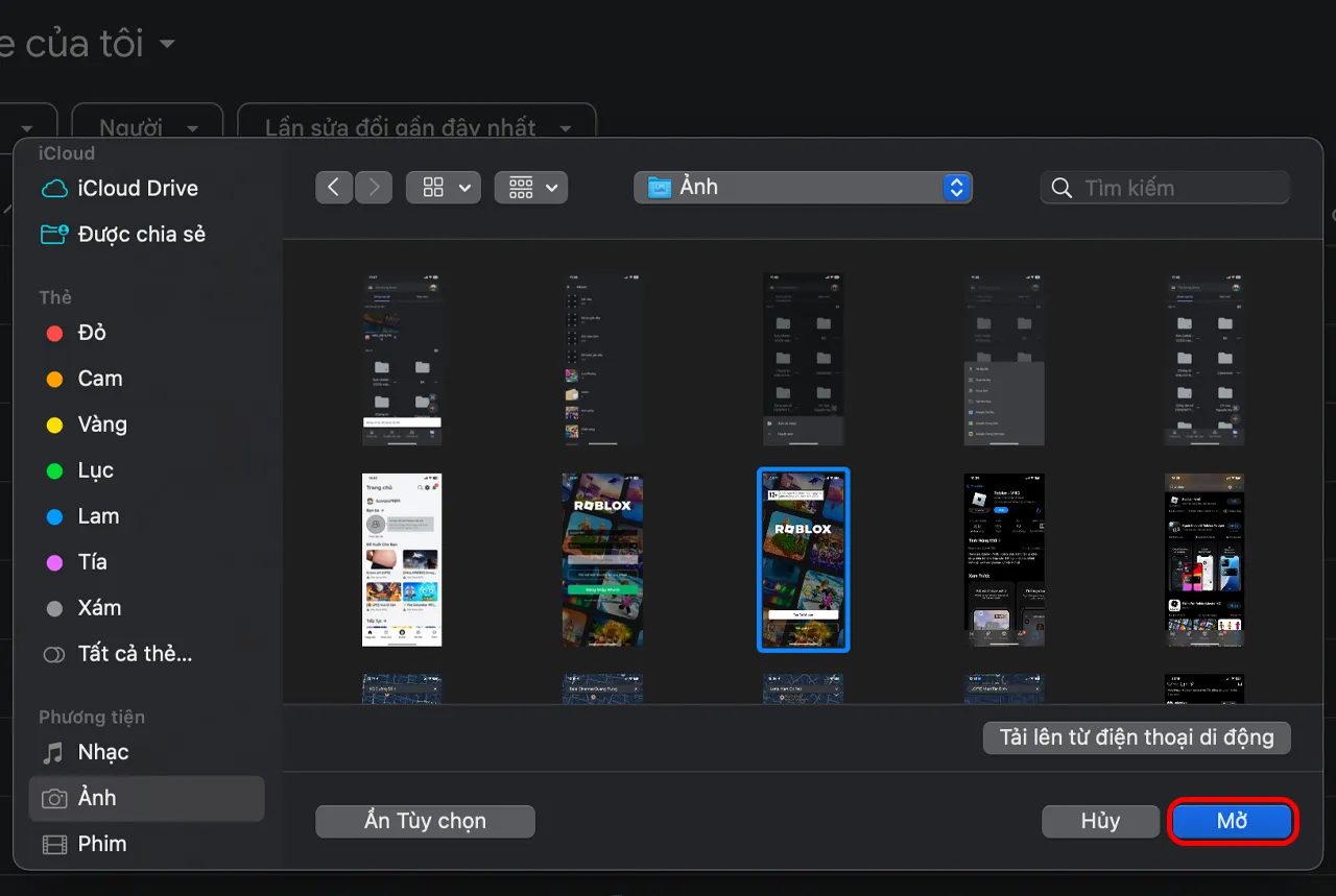 Chọn tệp video từ máy tính để tải lên Google Drive