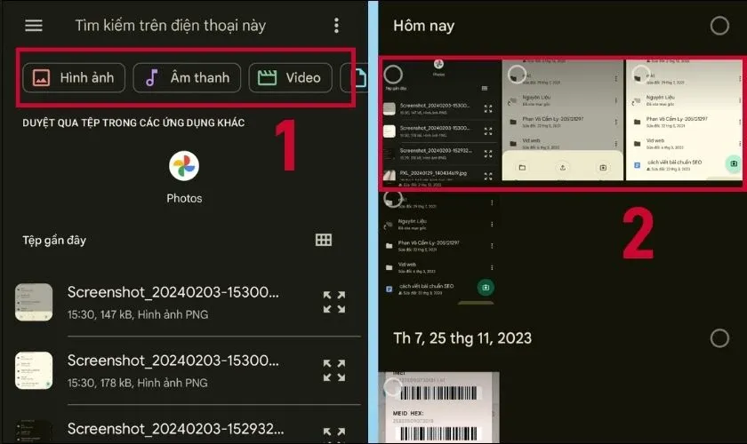 Chọn video cần tải lên Google Drive trên Android