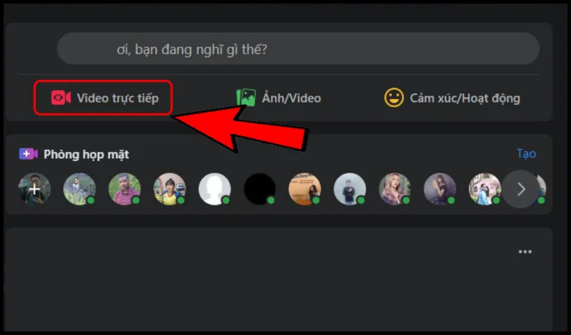 Giao diện của Facebook Live Creator Studio trên máy tính, với các tùy chọn để bắt đầu một buổi livestream