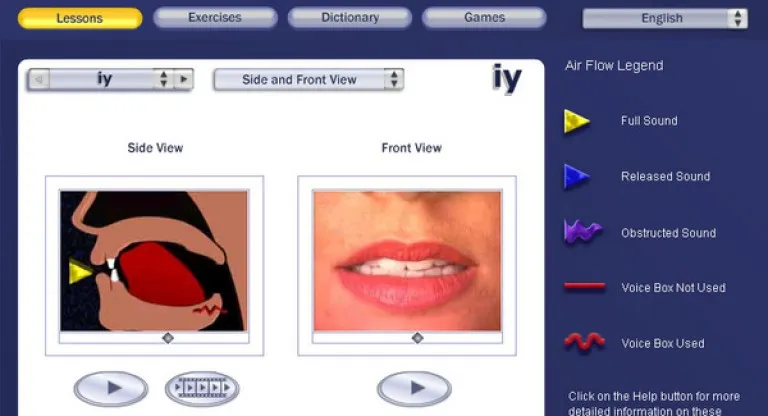Giao diện phần mềm Pronunciation Power, đại diện cho các công cụ chuyên dụng trong việc xử lý và lưu trữ dữ liệu video, hữu ích khi tìm cách tải video trên clipwatching.com