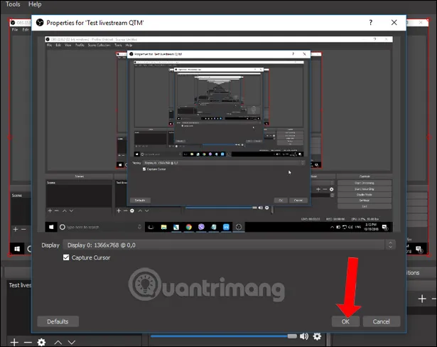 Giao diện trên phần mềm 