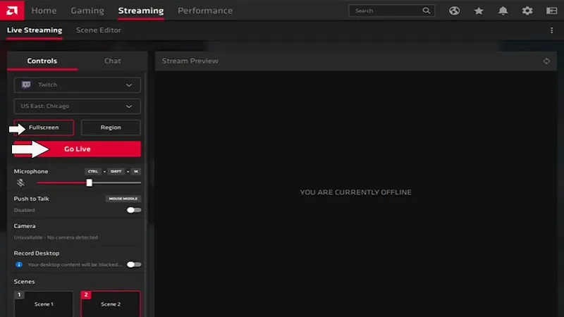 Hoàn tất để phát trực tiếp trên Twitch