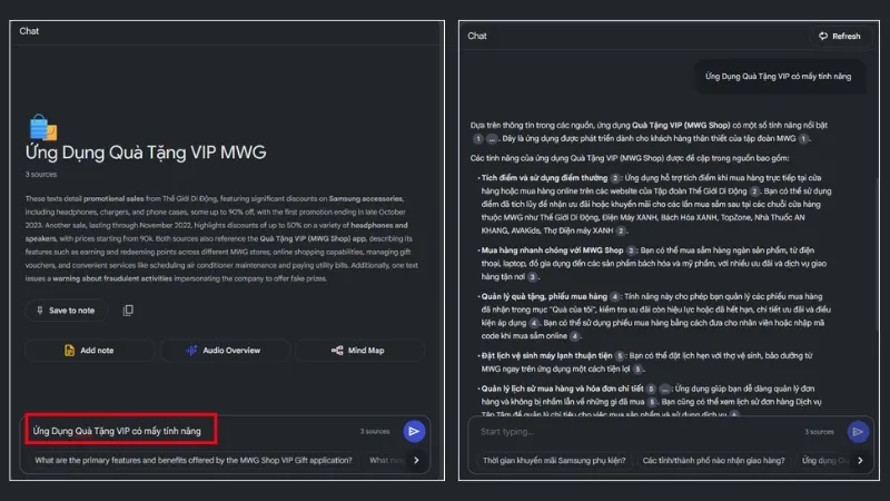 Hỏi đáp với Google NotebookLM để tổng hợp thông tin