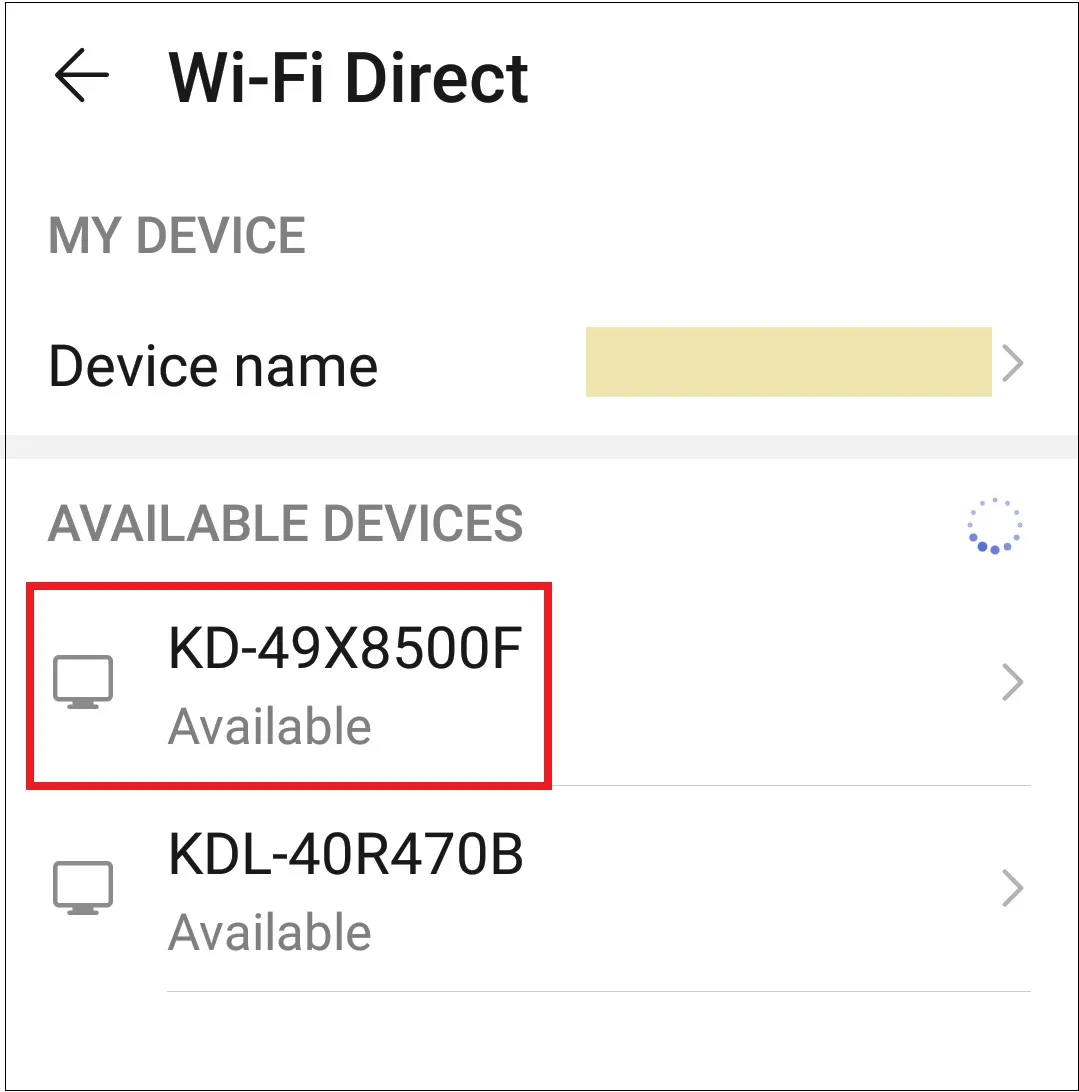 Kết nối điện thoại với TV qua Wifi Direct để truyền tải video mượt mà