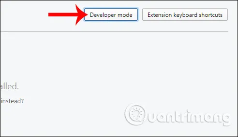 Kích hoạt chế độ nhà phát triển trong cài đặt tiện ích Opera để tải video YouTube
