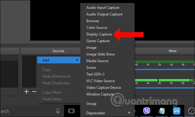 Lựa chọn ghi hình