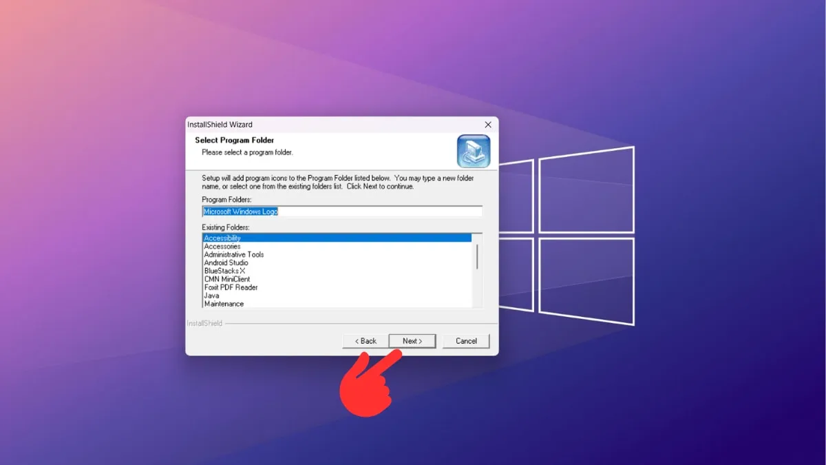 Lựa chọn thư mục cài đặt cho MSWLogo, một bước quan trọng trong hướng dẫn cách cài đặt MSWLogo.
