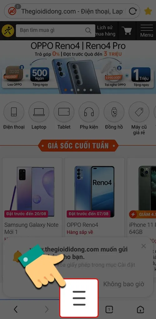 Màn hình cài đặt chính của UC Browser trên iPhone 4S, cho phép tùy chỉnh các tính năng duyệt web và tải video.