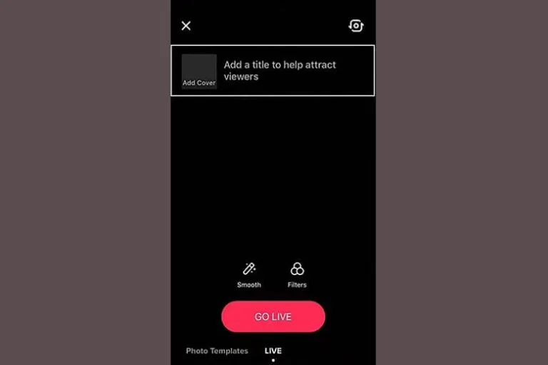 Màn hình cài đặt thông tin buổi livestream trên TikTok, chuẩn bị nội dung cho Cách live trên điện thoại hiệu quả.
