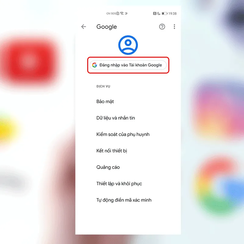 Người dùng đang nhập thông tin tài khoản Google trên điện thoại Huawei để hoàn tất quá trình đăng nhập và kích hoạt dịch vụ Google.