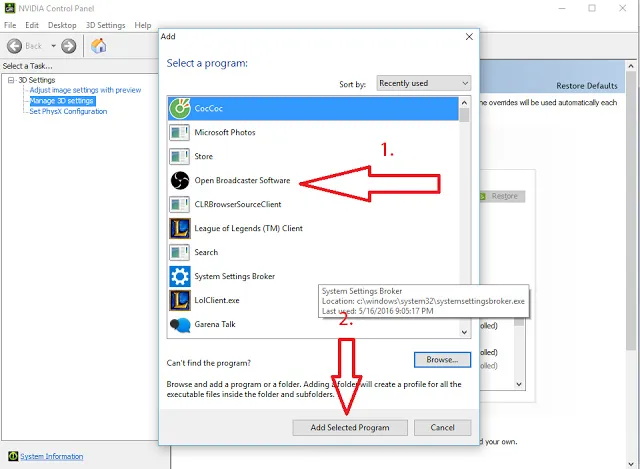 Nhấn chọn Open Broadcaster Software