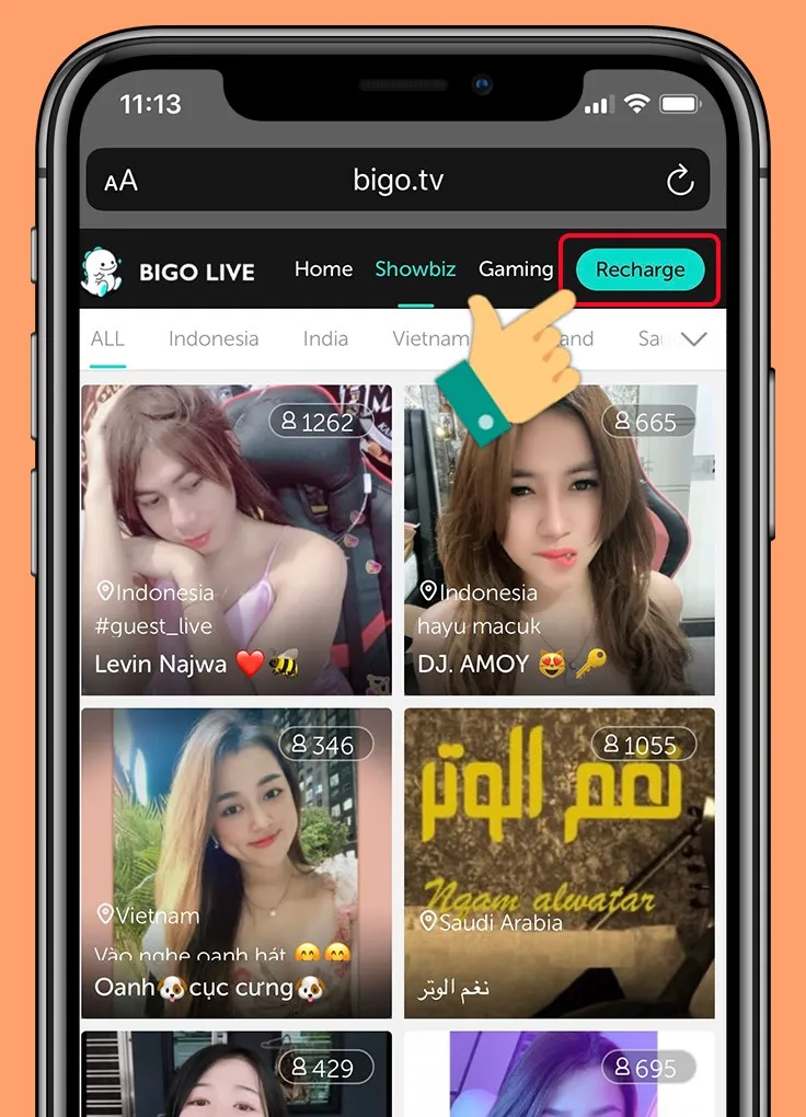 Cách nạp kim cương Bigo Live qua iOS hiệu quả và an toàn nhất