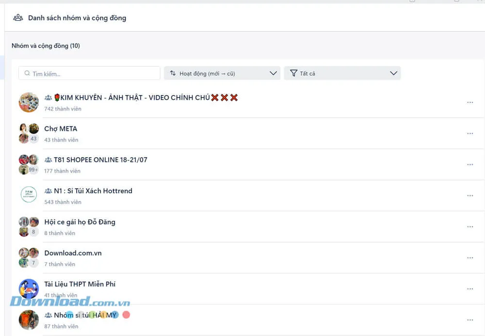 Quản lý trò chuyện nhóm và cộng đồng trên ứng dụng Zalo PC