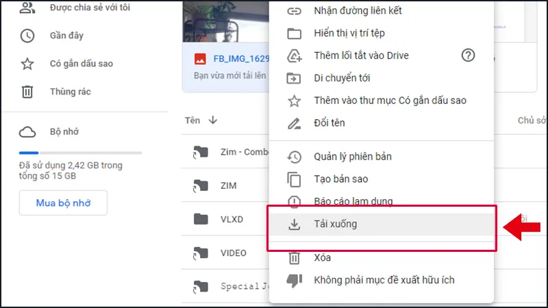 Tải video về máy tính từ Google Drive để tránh thất lạc