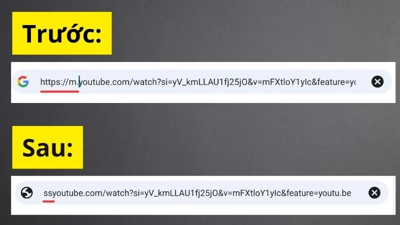 Thay đổi URL để tải video YouTube MP3 trên Android