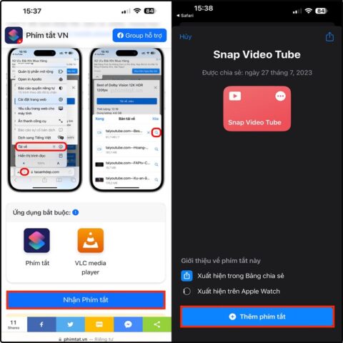 Cách Tải Video YouTube Về iPhone Bằng Phím Tắt Nhanh Chóng và Hiệu Quả