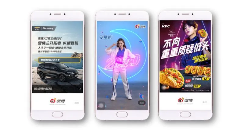 Tính năng livestream shopping của Weibo, nơi các video giới thiệu sản phẩm có thể được tải về iPhone để tham khảo khi mua sắm.