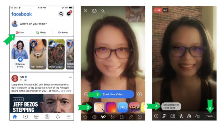 Cách live stream màn hình điện thoại iphone lên Facebook hiệu quả và chuyên nghiệp