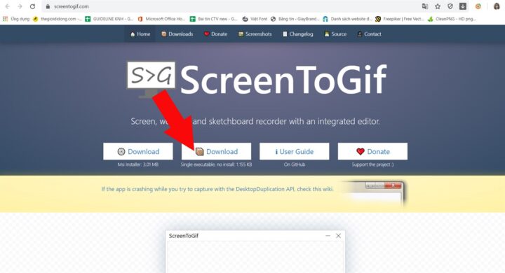 Tải và cài đặt Screen To GIF để ghi màn hình và tạo ảnh GIF trên máy tính