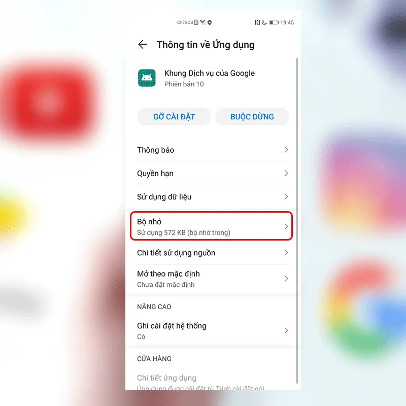Trong khi các ứng dụng đang tải, tiến hành xóa dữ liệu Khung dịch vụ Google và quay lại CH Play để chờ ứng dụng tải xong.