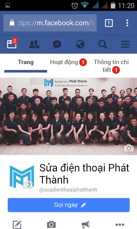 truy cập fanpage quản lý để tải video làm ảnh bìa