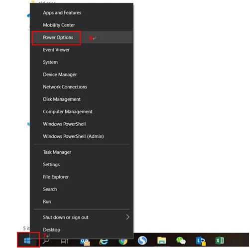 Truy cập Power Options trong Windows 10 để quản lý các thiết lập nguồn sau khi cài đặt BIOS.