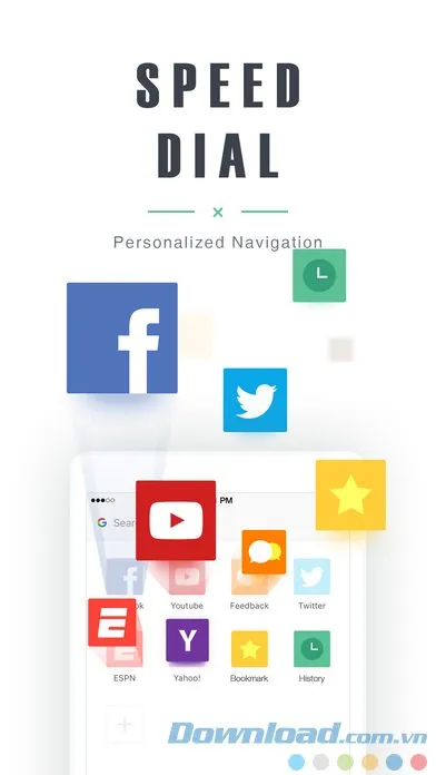 Truy cập website yêu thích