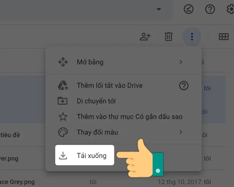 Tùy chọn tải xuống video từ Google Drive