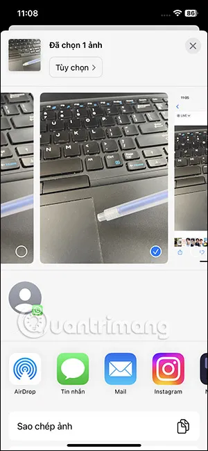 Xem và chia sẻ video đã chuyển đổi từ Live Photo