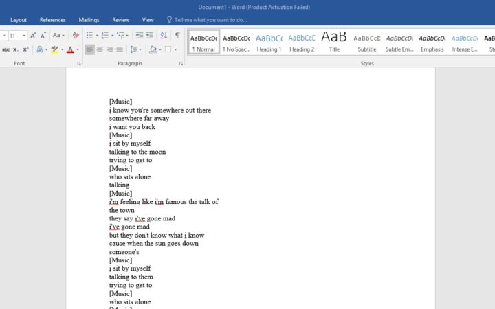 Sao chép nội dung lời bài hát sau khi loại bỏ dấu thời gian
