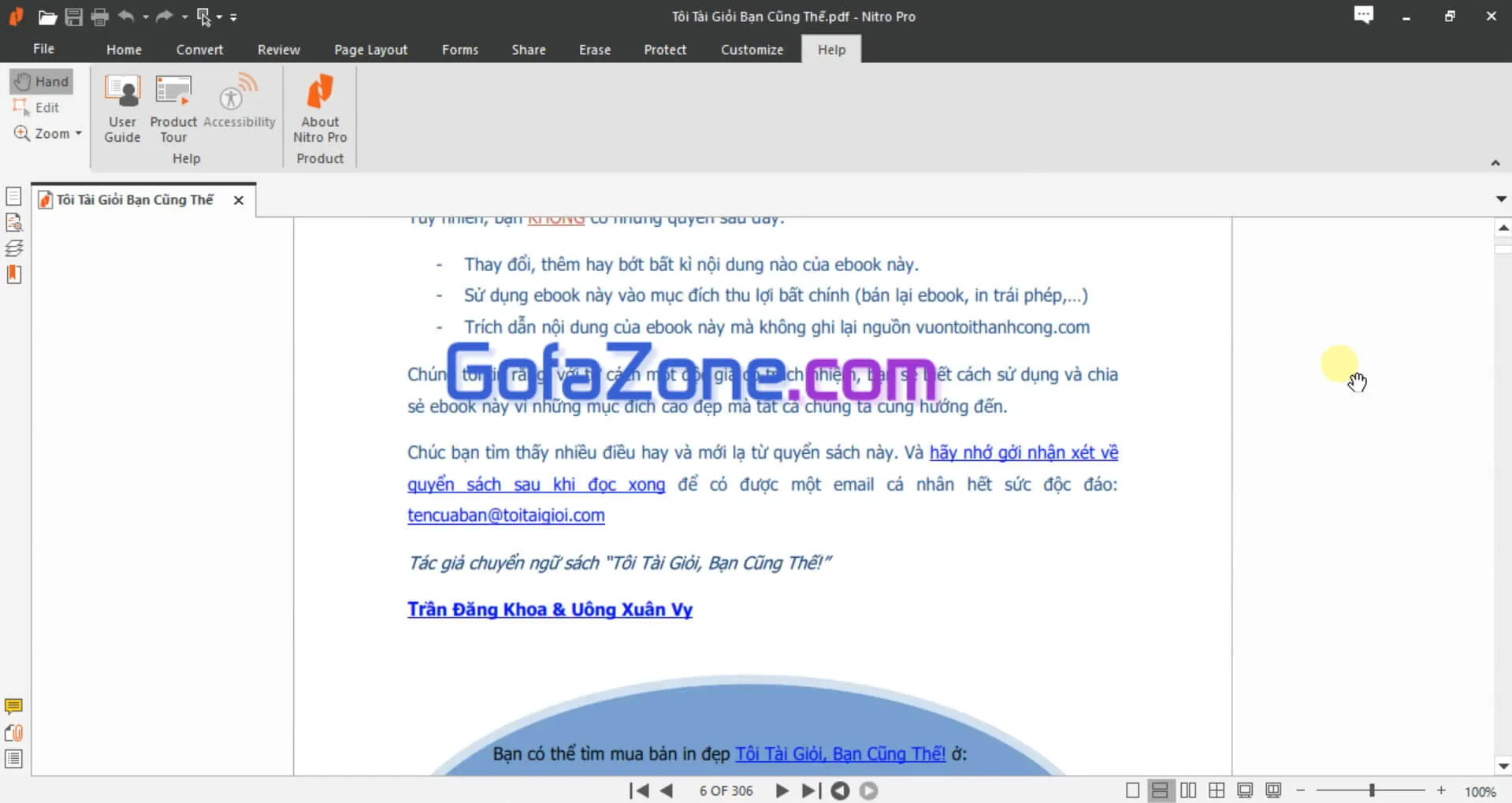 Ảnh chụp màn hình Nitro Pro sau khi cài đặt và kích hoạt thành công, sẵn sàng cho việc sử dụng