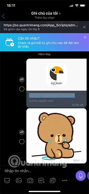 Ảnh GIF được lưu từ GIF Finder và sẵn sàng để sử dụng cho ứng dụng khác