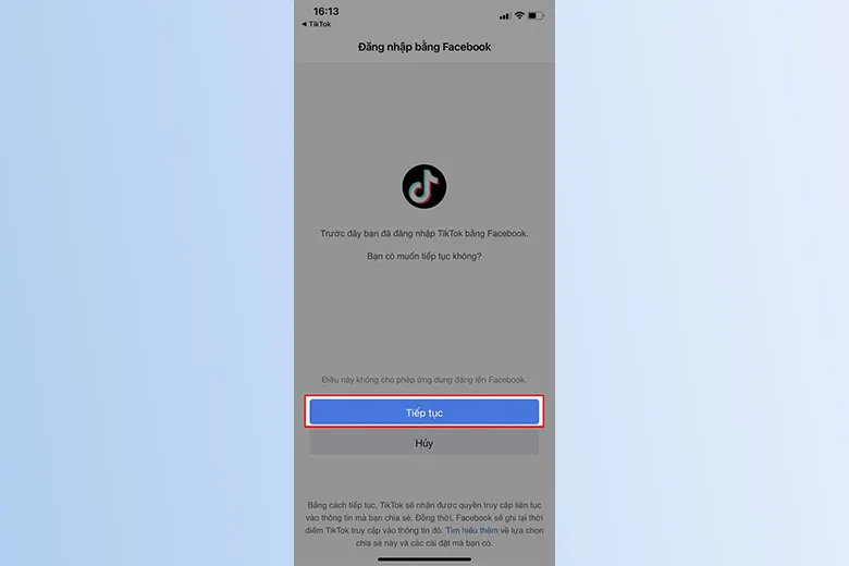 Ảnh minh họa tiếp tục quá trình tìm kiếm nick Facebook bằng Tiktok