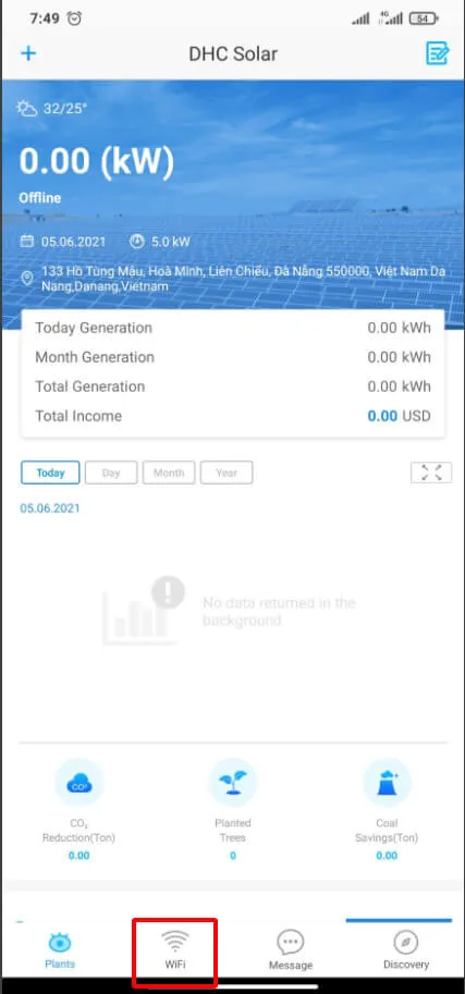 Bấm chọn Wifi để bắt đầu cài đặt