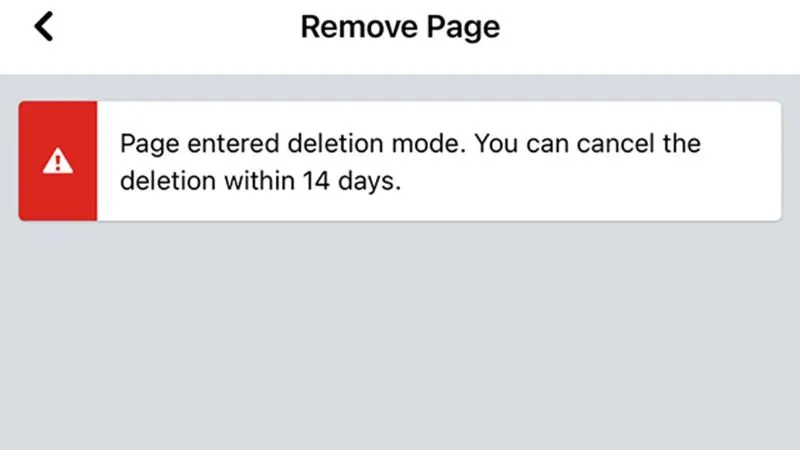 Bạn chỉ có 14 ngày để thay đổi quyết định xóa
