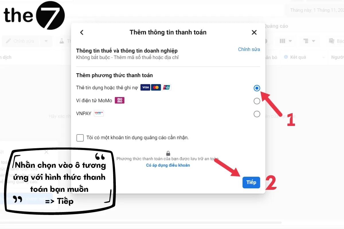 Bạn hãy lưu ý phải điền chính xác thông tin để thanh toán thành công
