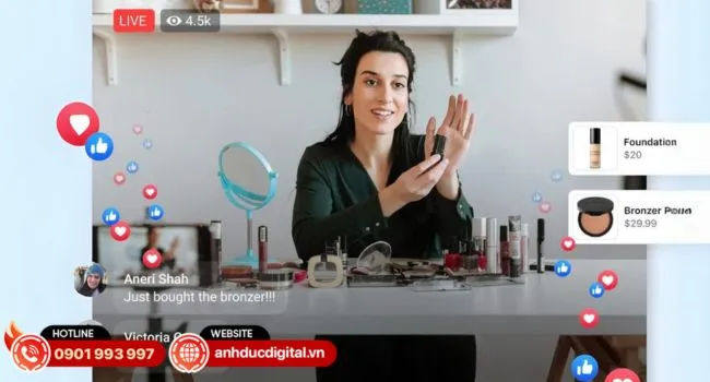 Bàn tay đang giữ một hộp quà tặng màu đỏ được thắt nơ vàng, minh họa việc sử dụng quà tặng và minigame để tăng tương tác và thu hút người xem live stream Youtube.