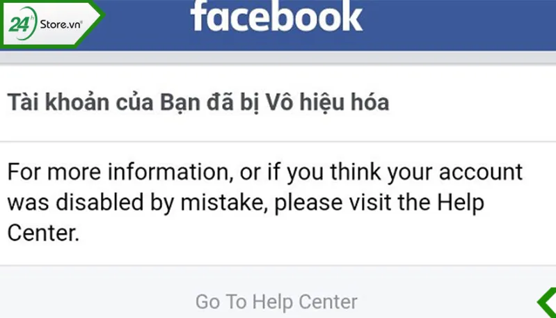 Biểu mẫu khôi phục tài khoản Facebook bị vô hiệu hoá cần cung cấp giấy tờ tùy thân