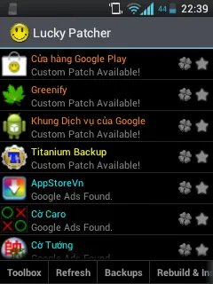 Biểu tượng CH Play Modded sau khi cài đặt thành công