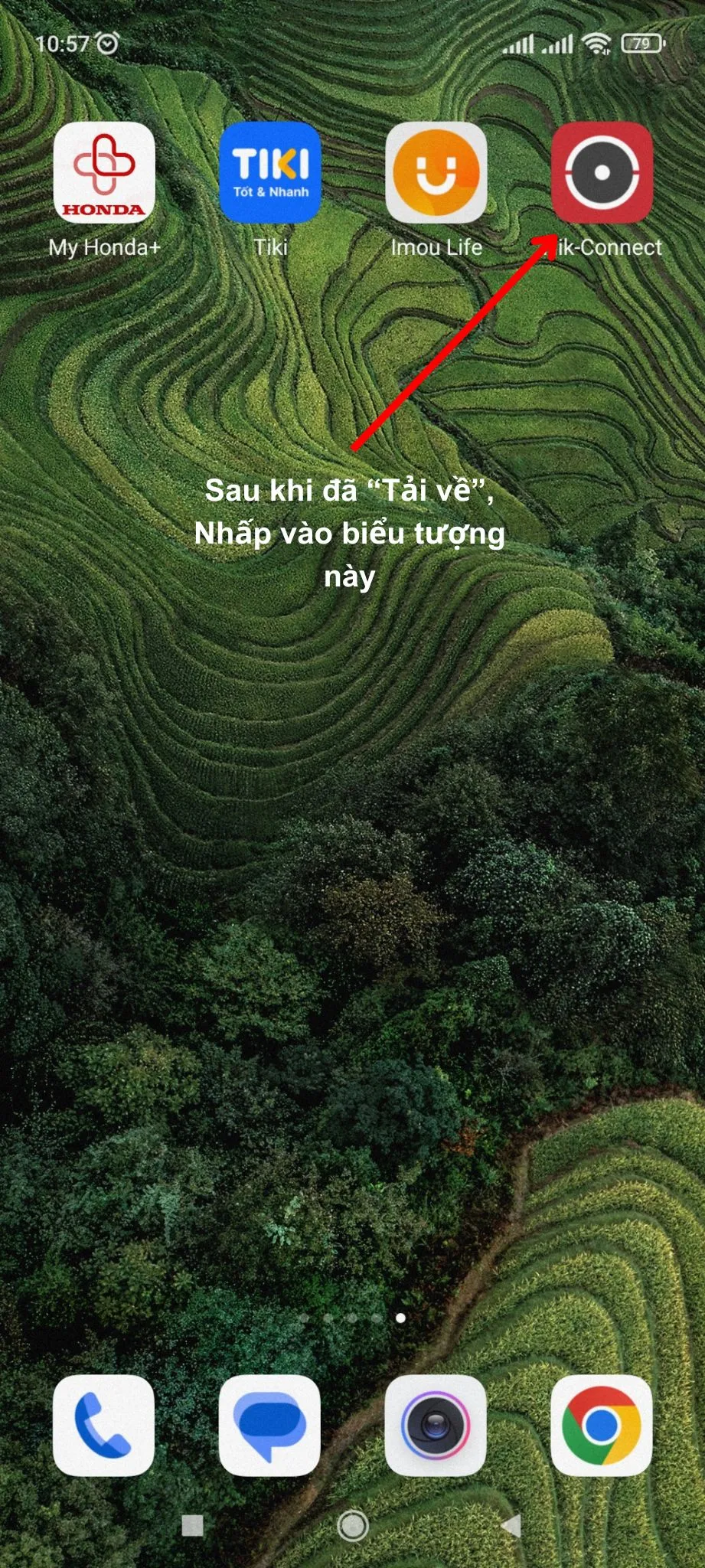 Biểu tượng ứng dụng Hik-Connect sau khi cài đặt thành công trên điện thoại